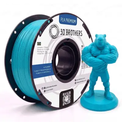FILAMENTO 3D PLA PREMIUM 1,75 MM - AZUL CLARO — 3D BROTHERS
